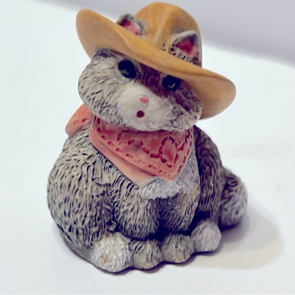 Hallmark Merry  Miniatures Cowboy Kitties With Horse Small Pet Figurine Set - Picture 16 of 16